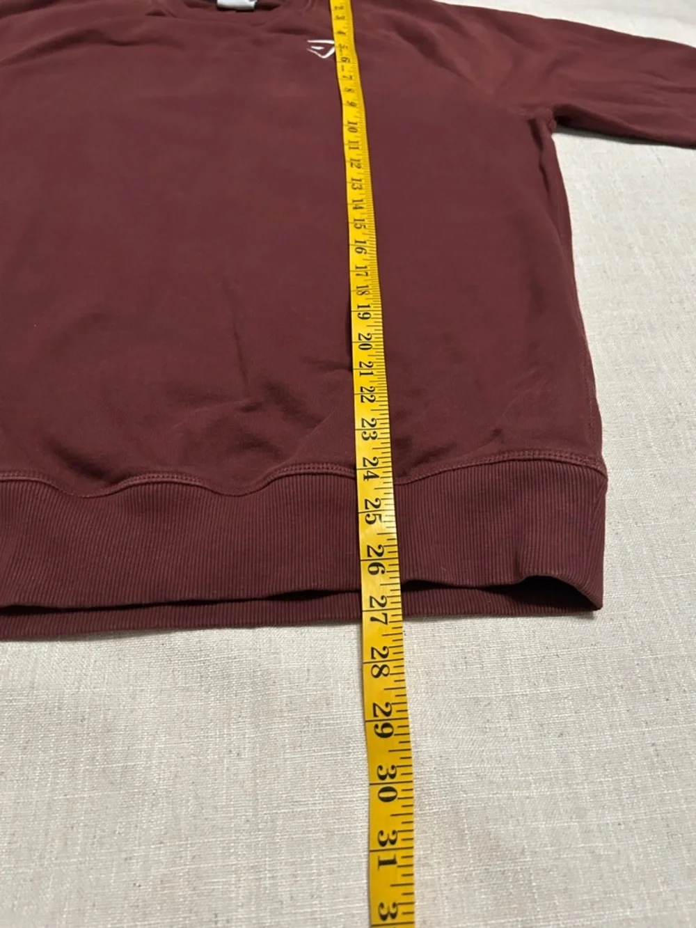 Gymshark Sweatshirt Men's M Crewneck Maroon Active Lounge Wear - Picture 5 of 10